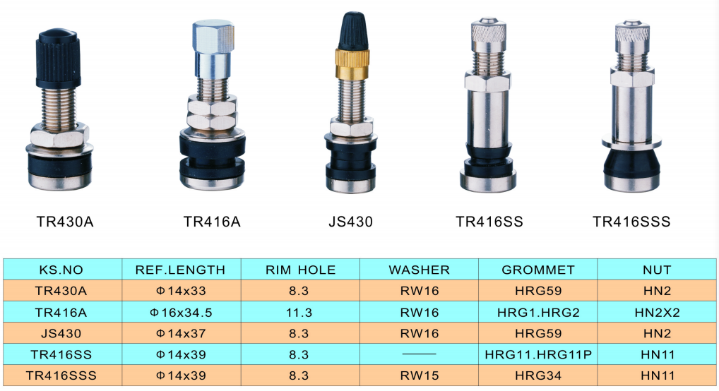 Tubeless Tire Valve Stem JS430 TR430
