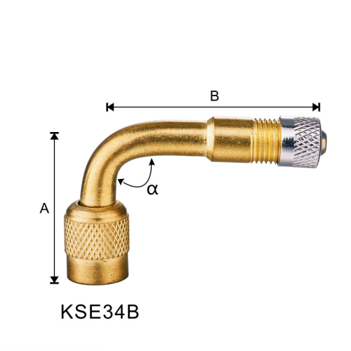 Angled Metal Valve Extensions